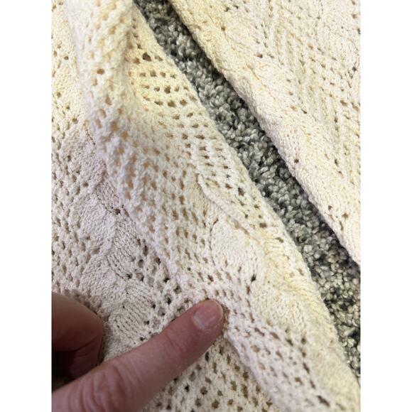 VINTAGE St. John Collection Cream Knit Sweater, Women’s Sz 4, Made in USA Classy - Picture 7 of 11